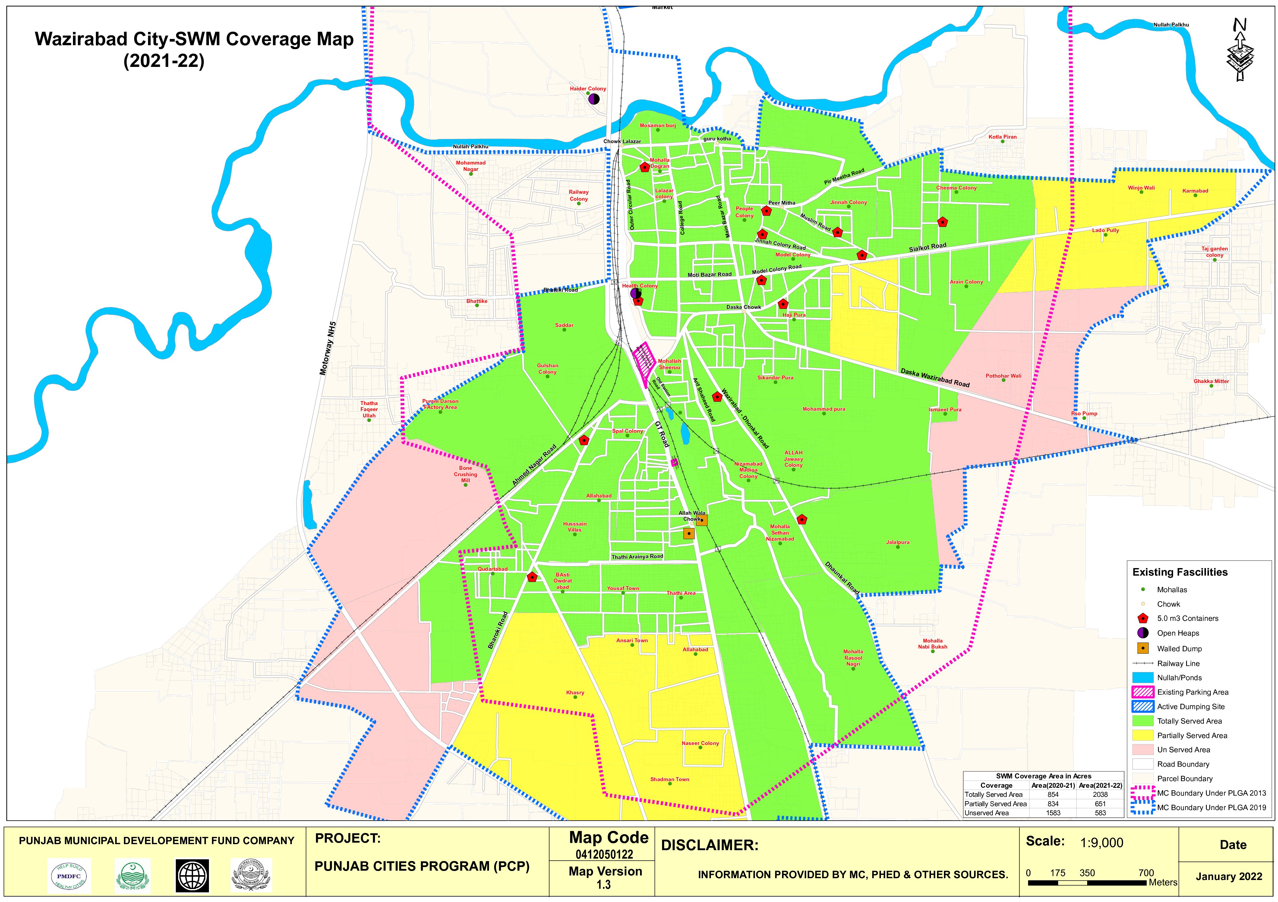 Wazirabad City SWM Coverage Map 2021 22 1 Pdf 