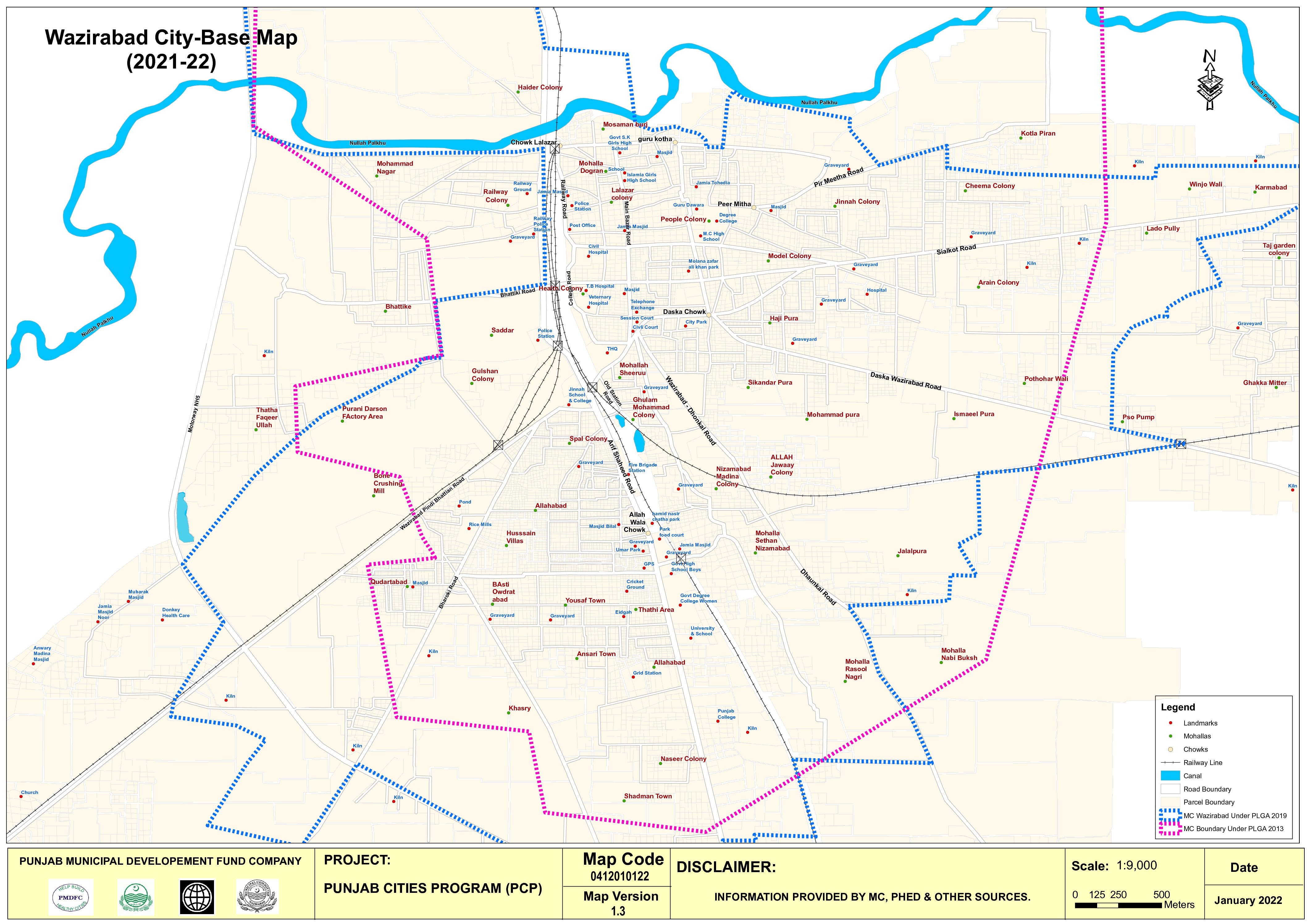 Wazirbad City Base Map 2021 22 1 Pdf 